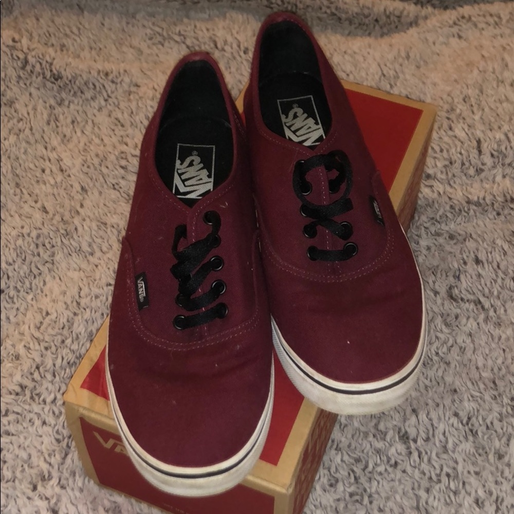 Maroon classic vans